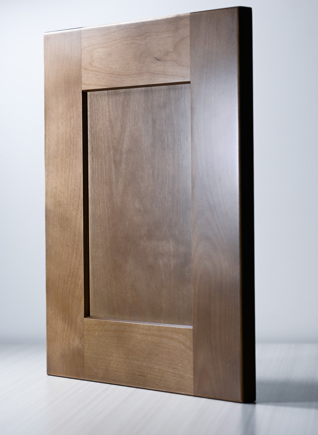 Stowe Driftwood cabinet door — real photo