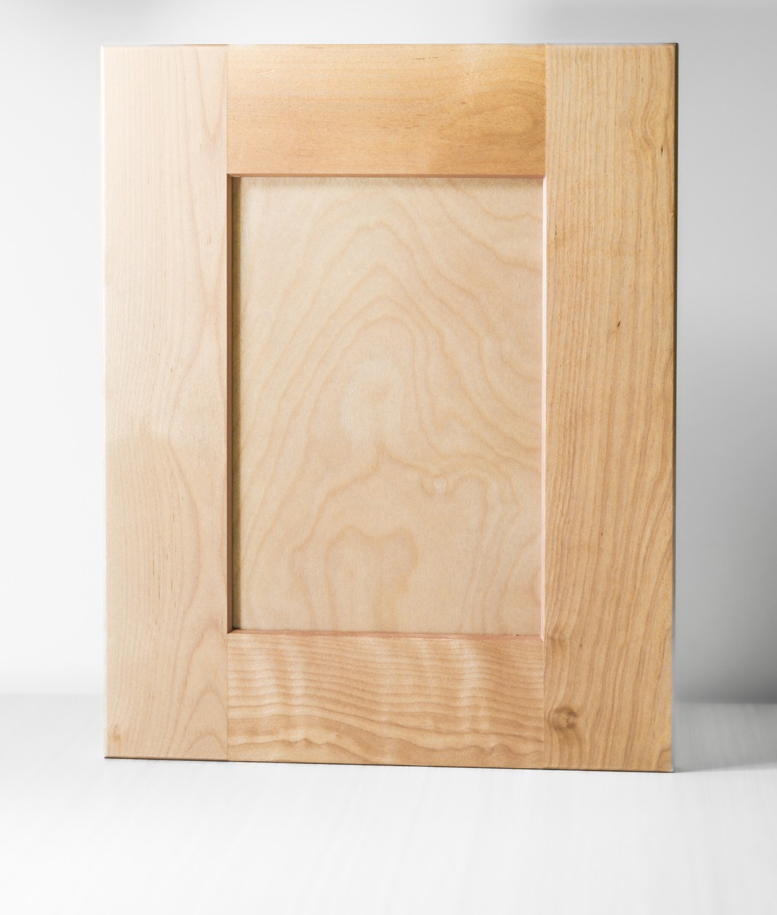 Stowe Natural cabinet door — real photo