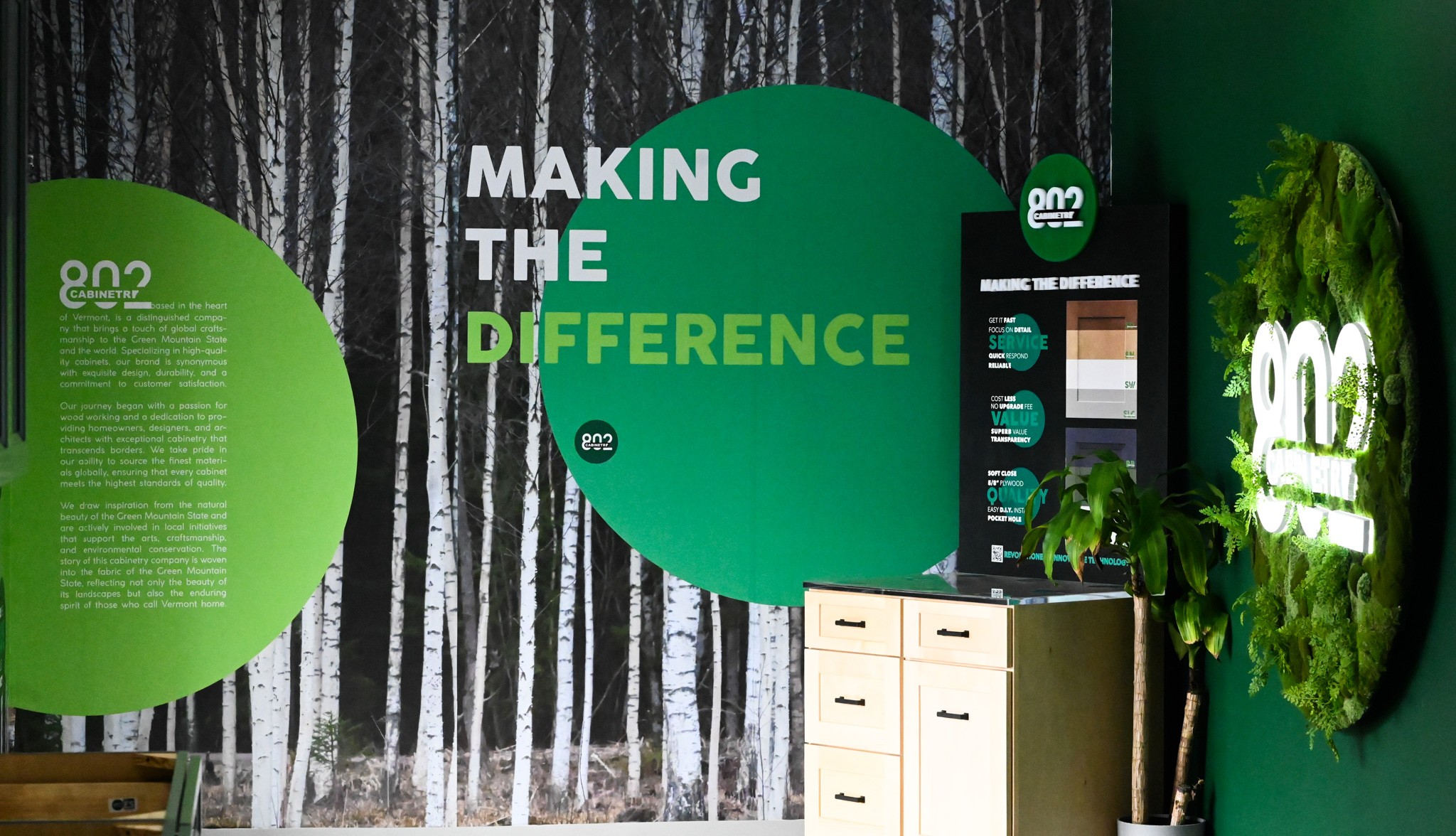 802 Cabinetry trade show display