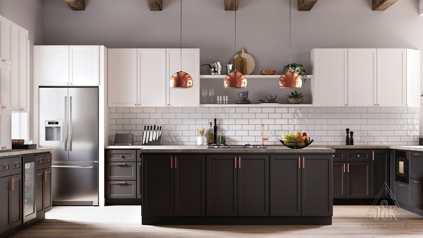 Traditional kitchen by J&K Cabinetry