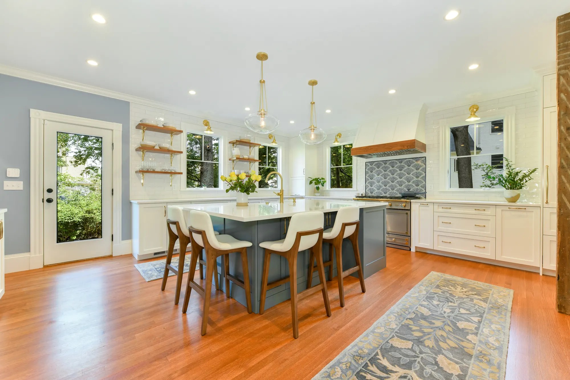 Vermont Cabinetry custom white kitchen